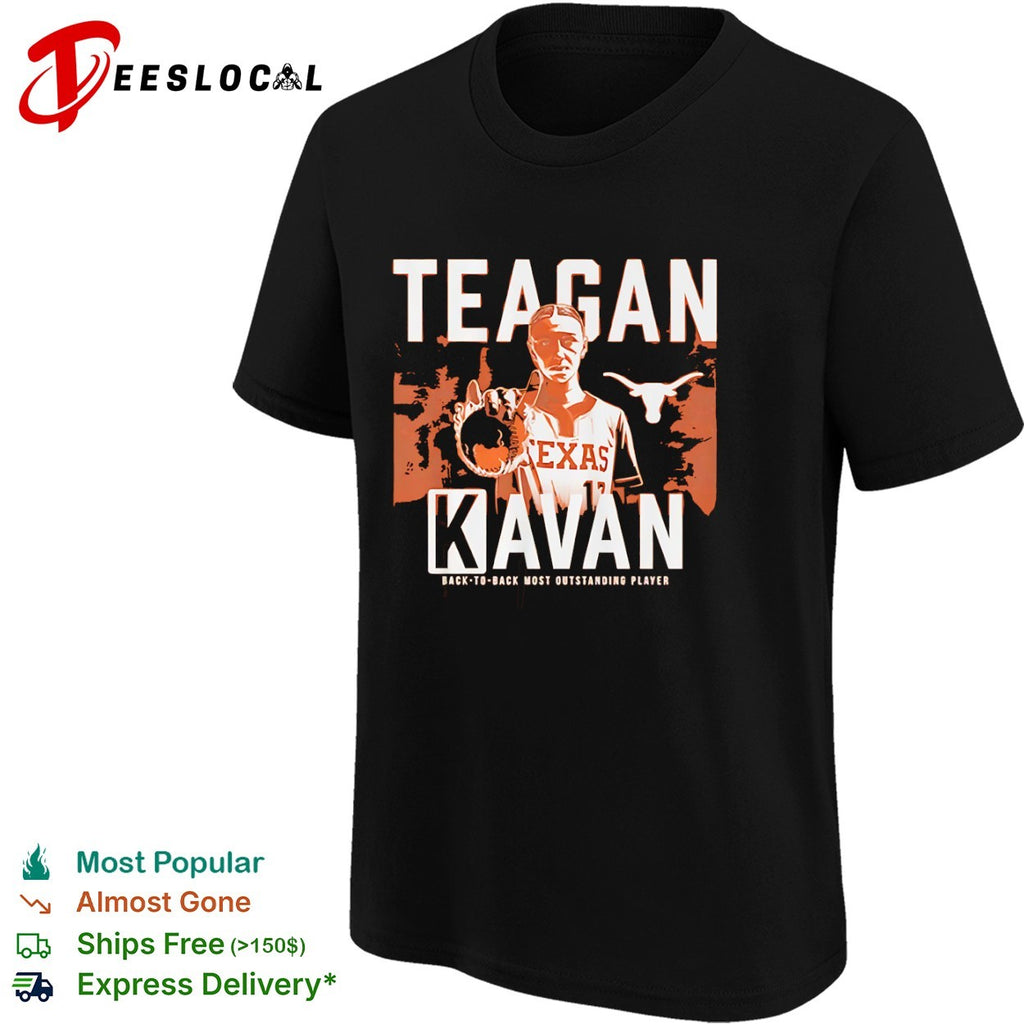 Teagan Kavan Texas Longhorns back to back most outstanding player softball shirt