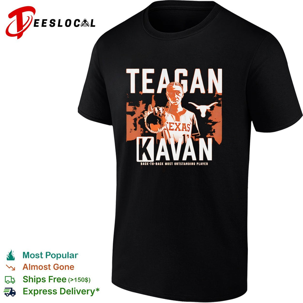Teagan Kavan Texas Longhorns back to back most outstanding player softball shirt
