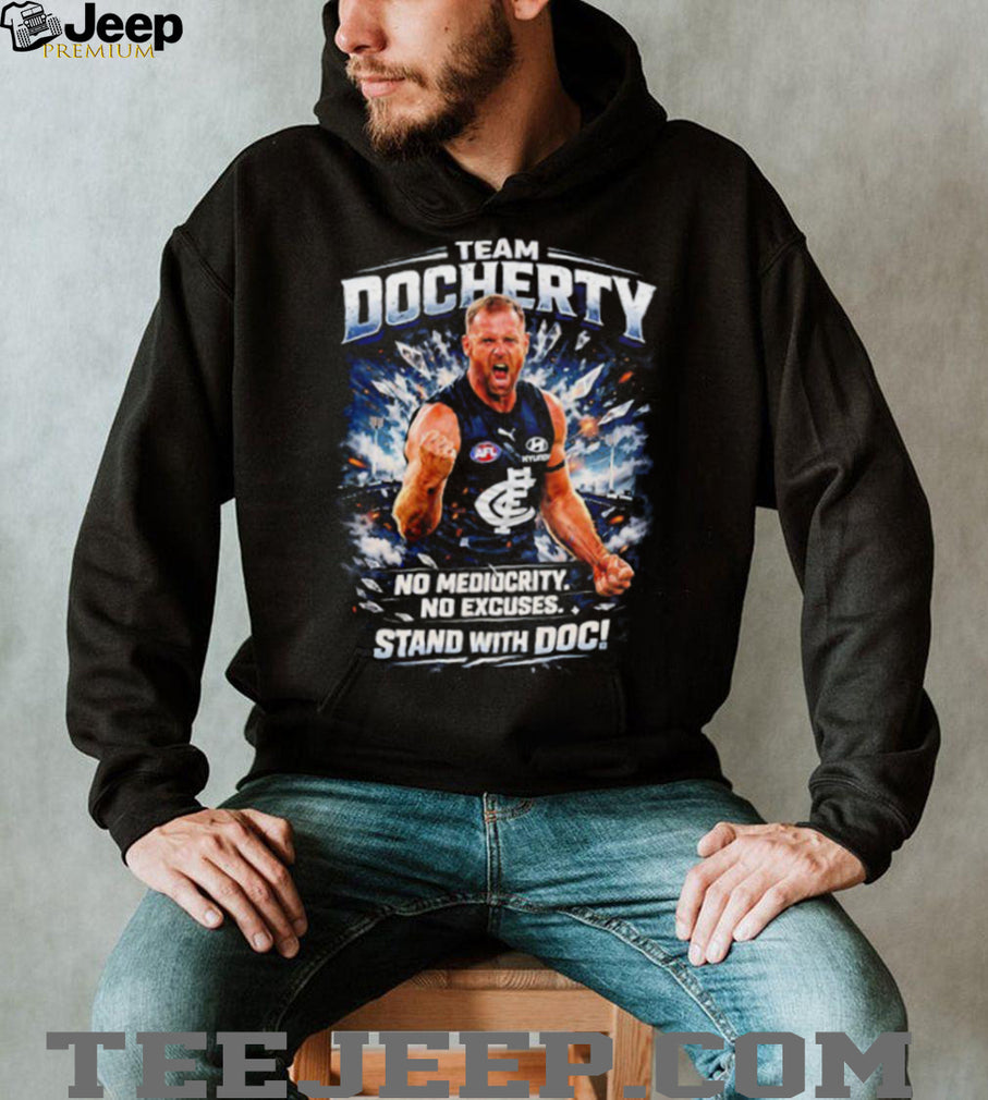 Team Docherty “Stand With Doc” Sam Docherty Carlton FC Tribute T Shirt