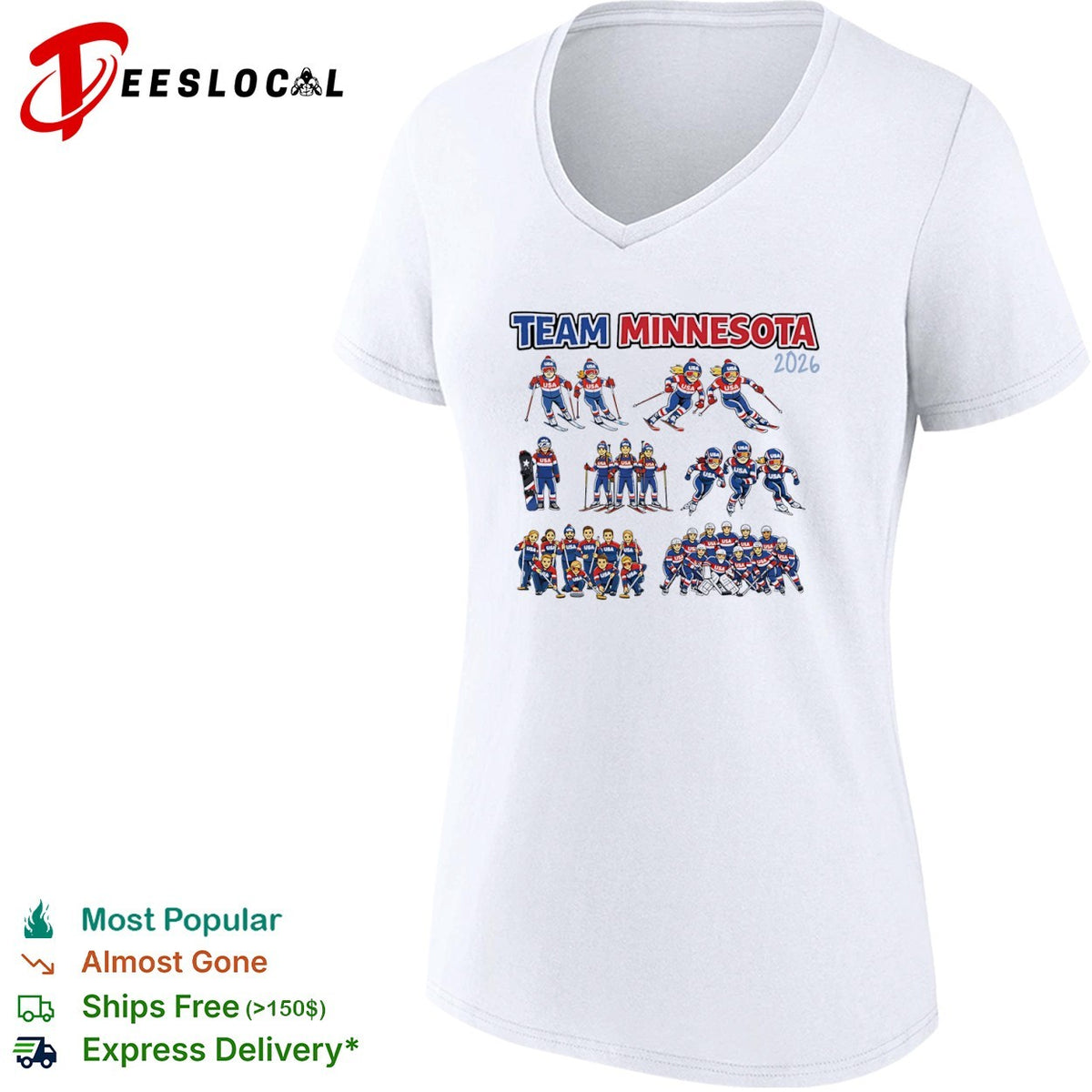 Team Minnesota 2026 USA Winter Olympic Sports shirt