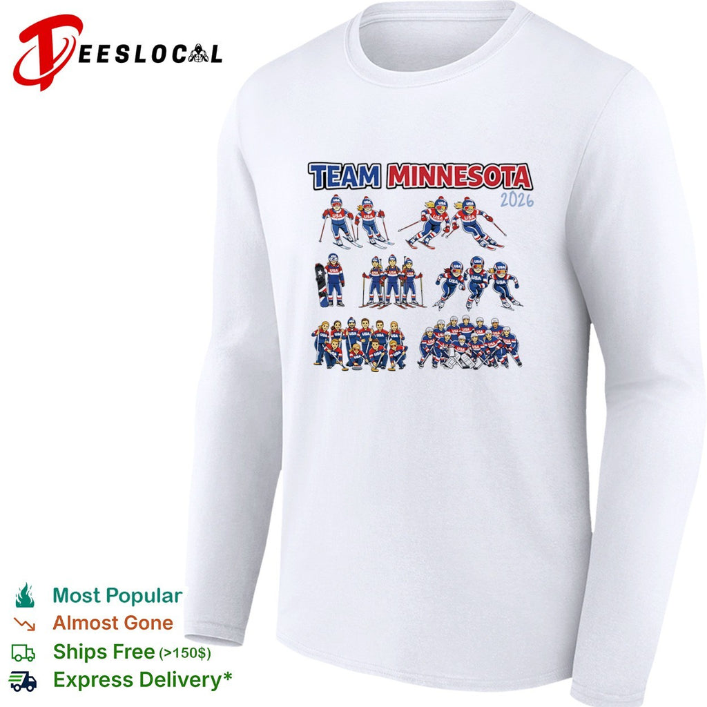 Team Minnesota 2026 USA Winter Olympic Sports shirt