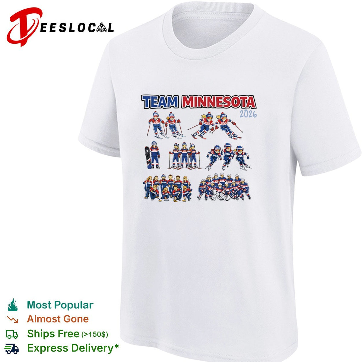 Team Minnesota 2026 USA Winter Olympic Sports shirt