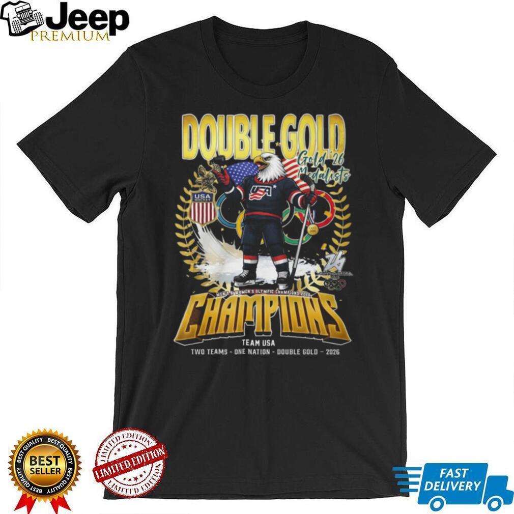Team USA Olympic Hockey Double Gold Champions 2026 T Shirt