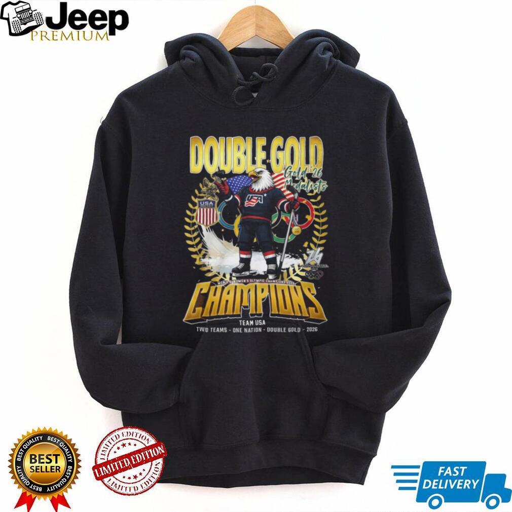 Team USA Olympic Hockey Double Gold Champions 2026 T Shirt