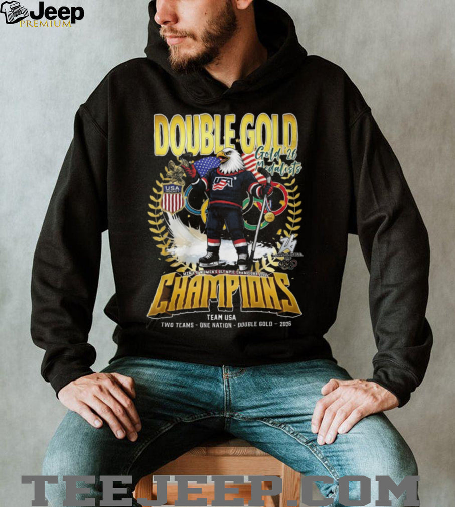 Team USA Olympic Hockey Double Gold Champions 2026 T Shirt