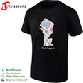 Tech Support Atlas Greek mythology figure carrying computer monitor parody art shirt