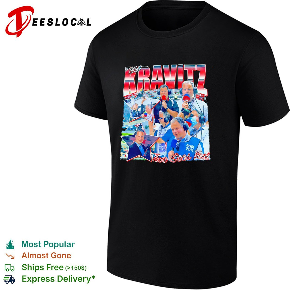 Ted Kravitz Two Secs Ted Formula 1 F1 Pit Lane Reporter Motorsport shirt