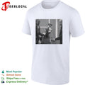Teletubby character being arrested by two officers humorous photo parody shirt