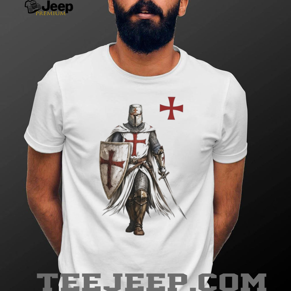 Templar Knight Crusader Cross Medieval Warrior T Shirt