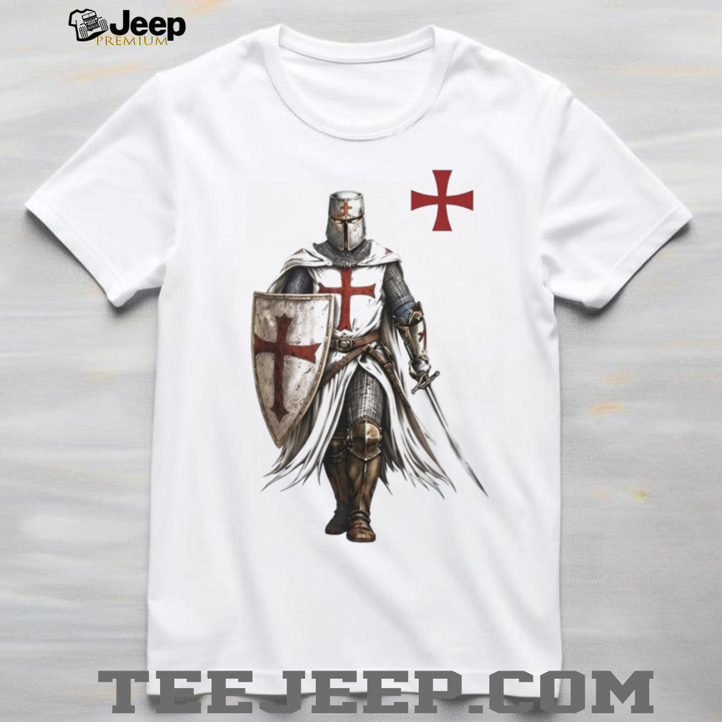 Templar Knight Crusader Cross Medieval Warrior T Shirt