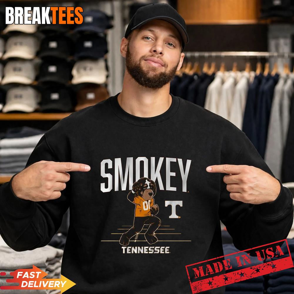 Tennessee Vols Football Smokey Mascot T-Shirt