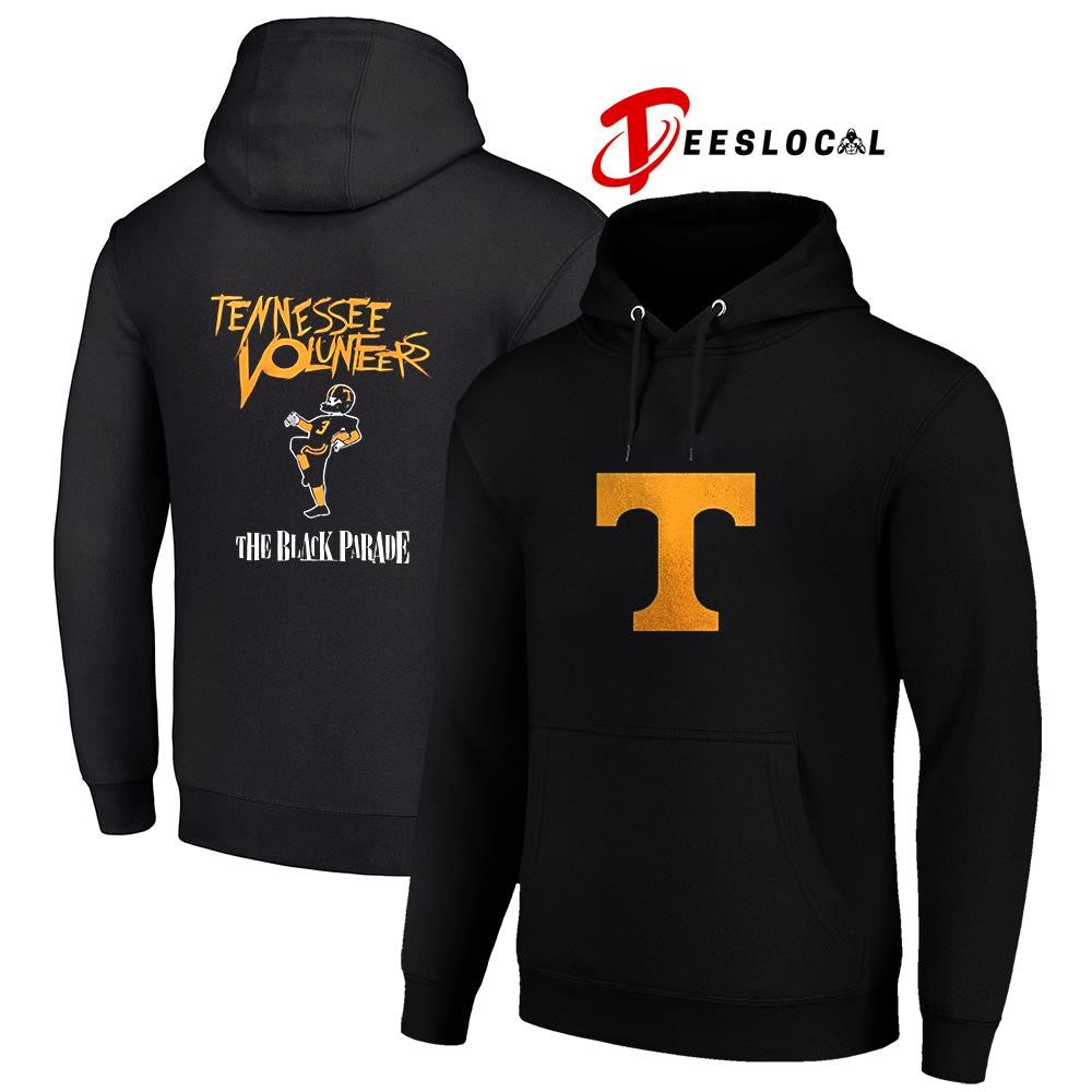 Tennessee Vols x My Chemical Romance the Black Parade dark mode logo shirt