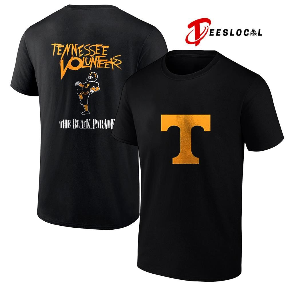 Tennessee Vols x My Chemical Romance the Black Parade dark mode logo shirt