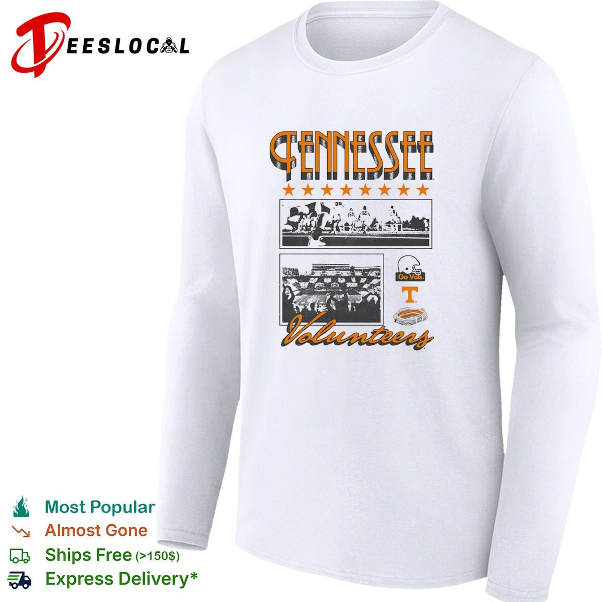 Tennessee Volunteers Football Go Vols Stadium Helmet shirt