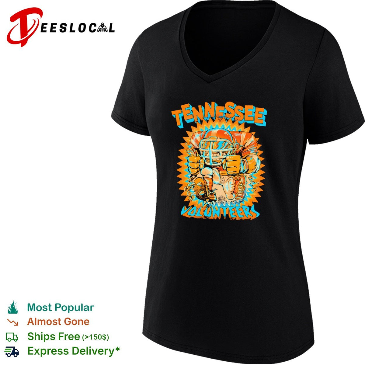 Tennessee Volunteers football mascot character logo sports team shirt