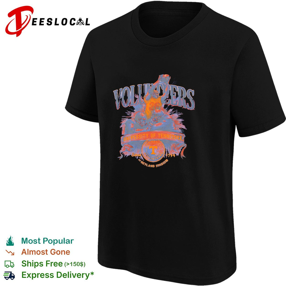 Tennessee Volunteers football university since 1794 Neyland Stadium shirt