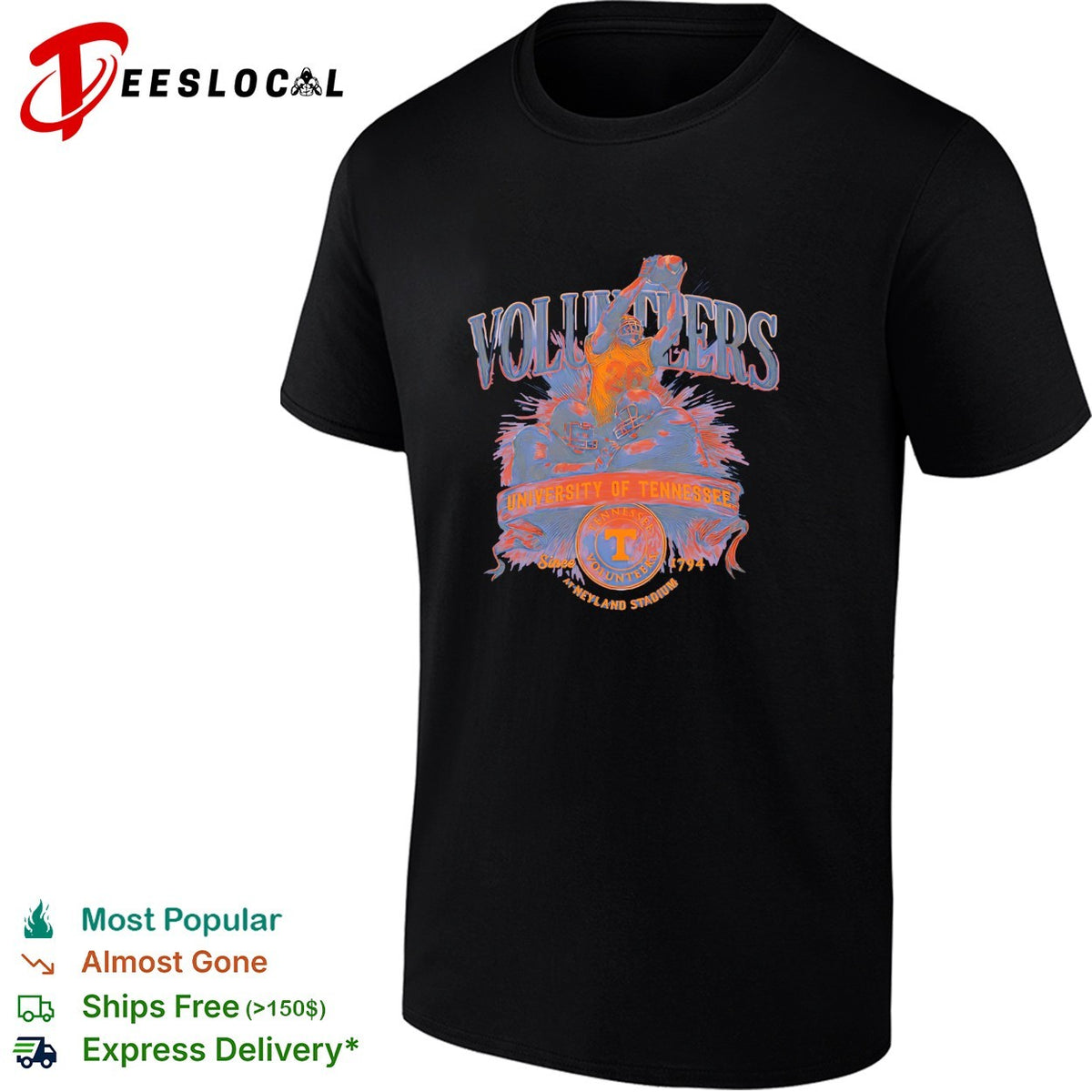 Tennessee Volunteers football university since 1794 Neyland Stadium shirt