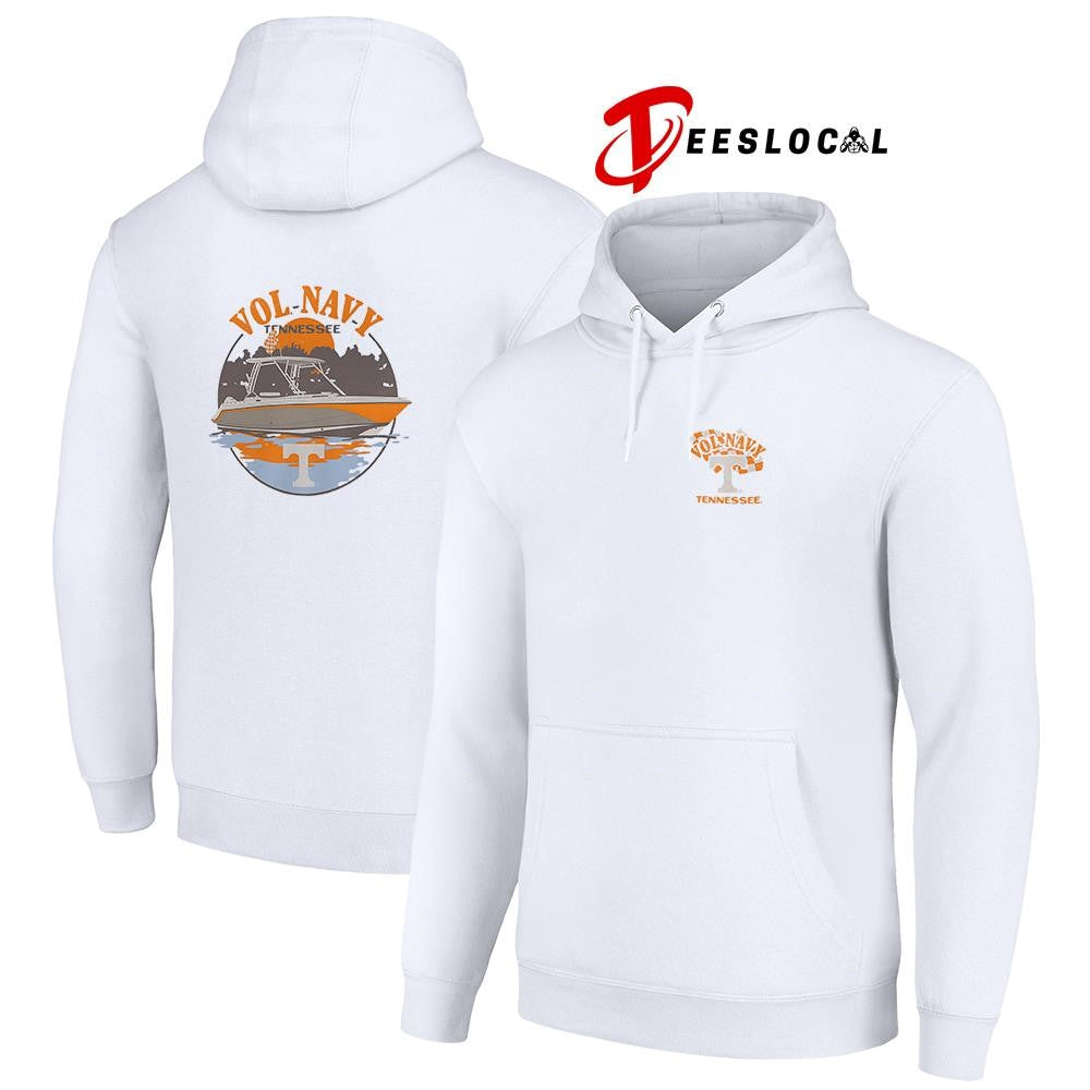 Tennessee Volunteers hyper local navy boat football graphic shirt