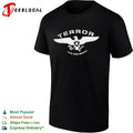 Terror live and death eagle shield star olive branch arrows symbol band shirt