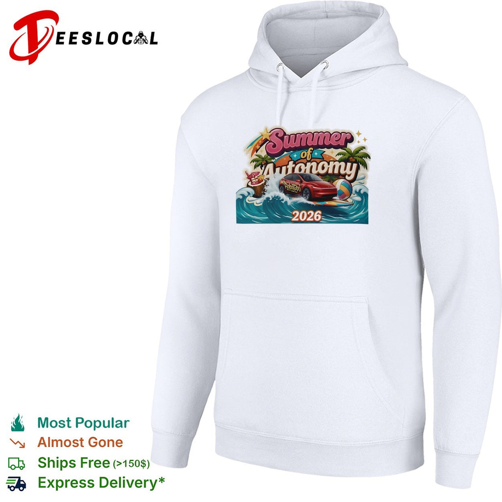 Tesla Robotaxi summer of autonomy surfing car 2026 shirt
