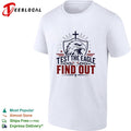 Test the eagle find out patriotic american bald eagle christian faith cross shirt