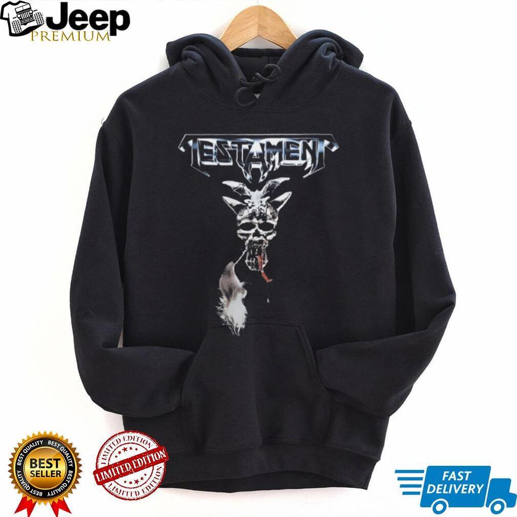 Testament Classic Logo Goat Skull Thrash Metal Music T Shirt