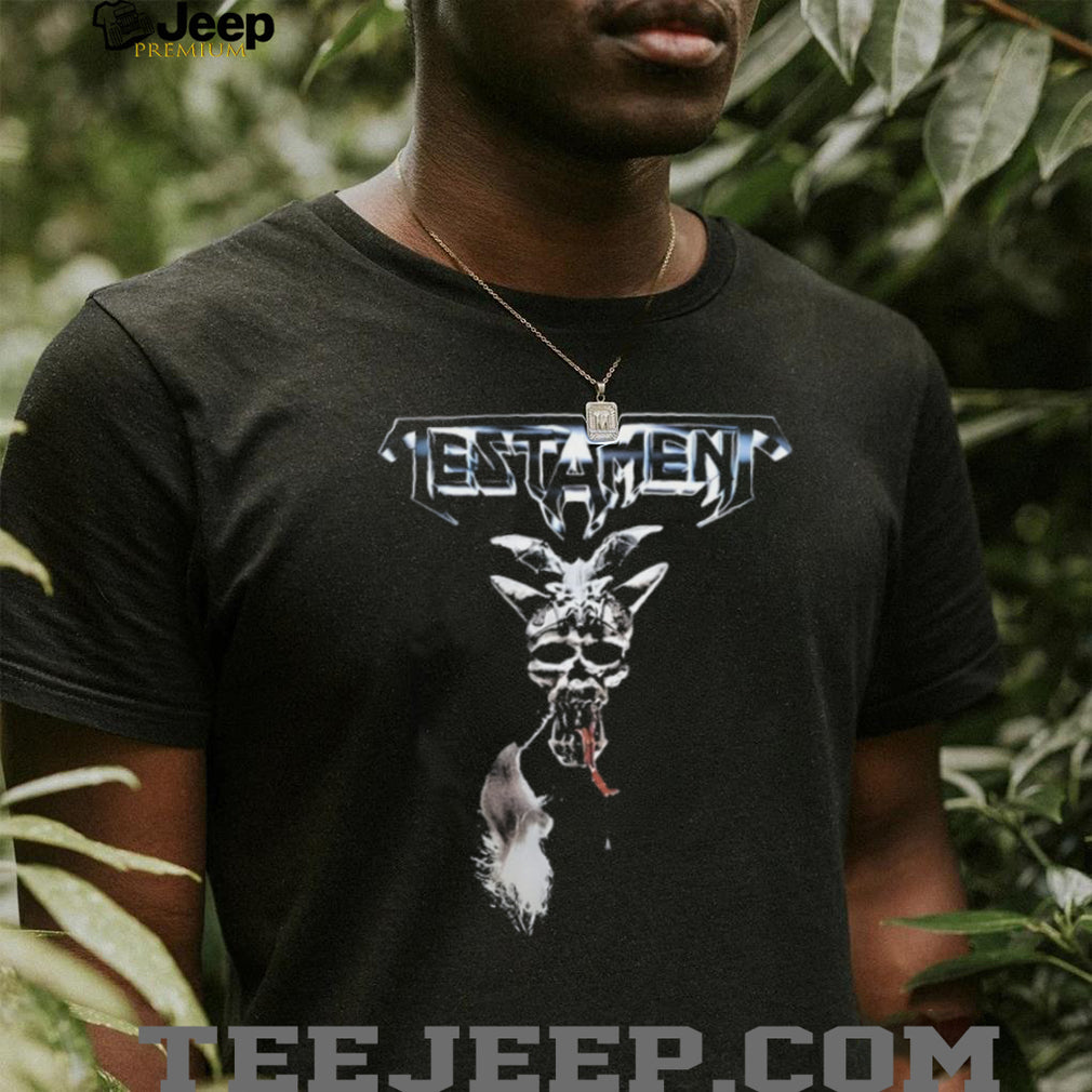 Testament Classic Logo Goat Skull Thrash Metal Music T Shirt
