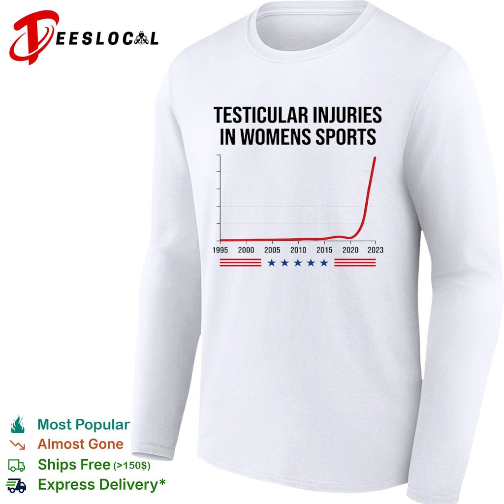 Testicular injuries in sports chart shirt