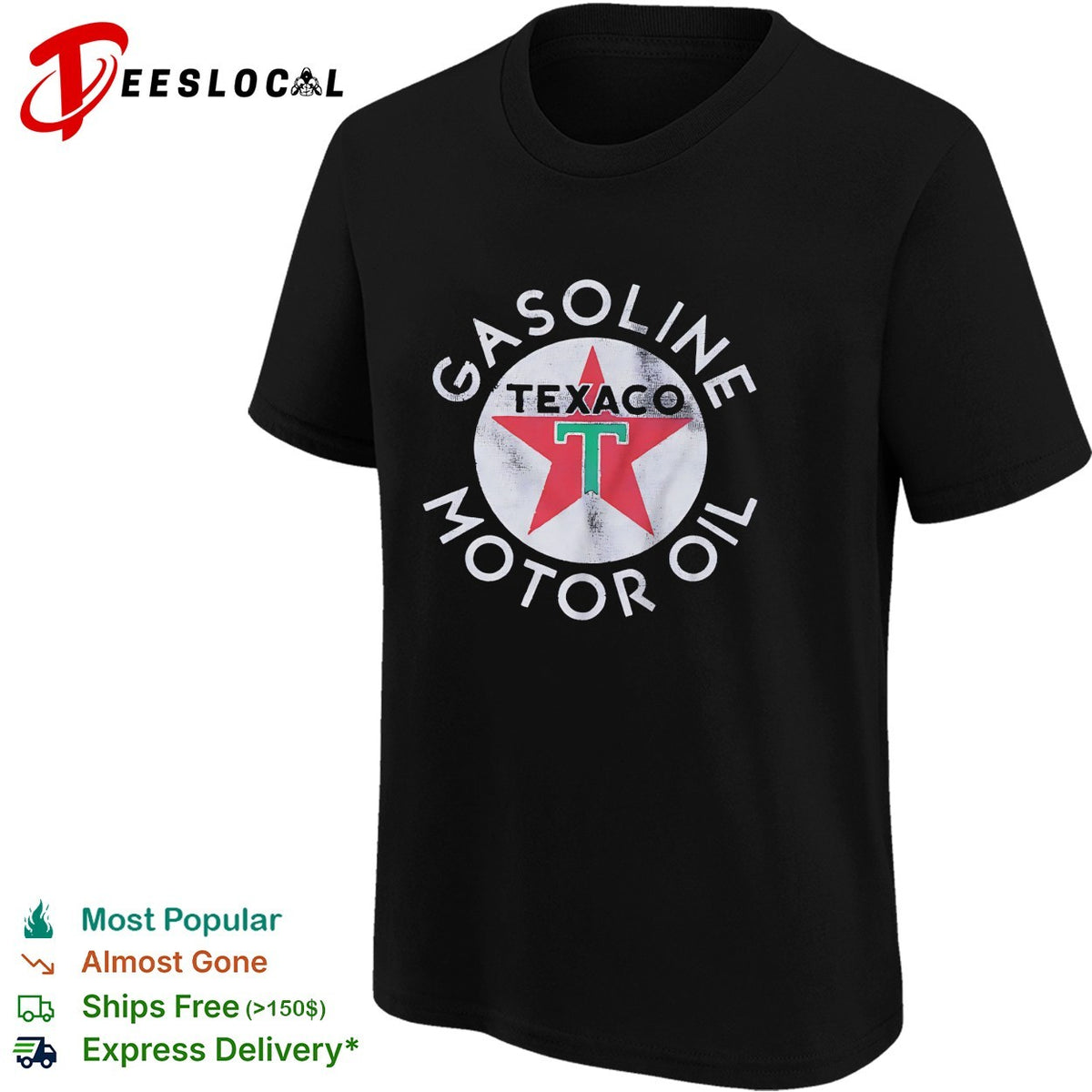 Texaco gasoline motor oil logo classic brand retro automotive branding shirt
