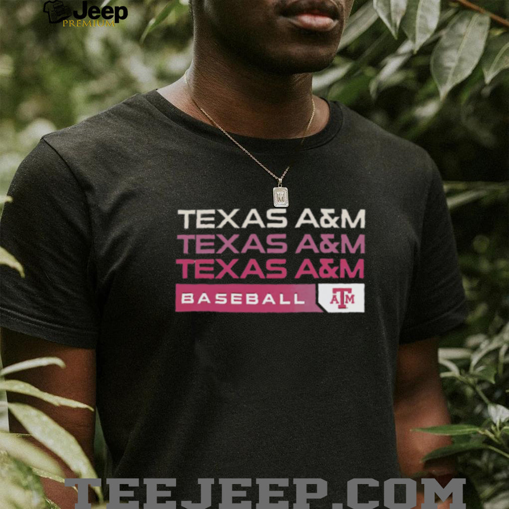 Texas A&M Baseball Fan T Shirt Aggies Maroon and White Sports T Shirt