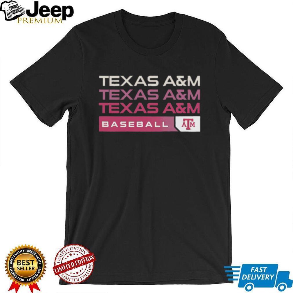 Texas A&M Baseball Fan T Shirt Aggies Maroon and White Sports T Shirt
