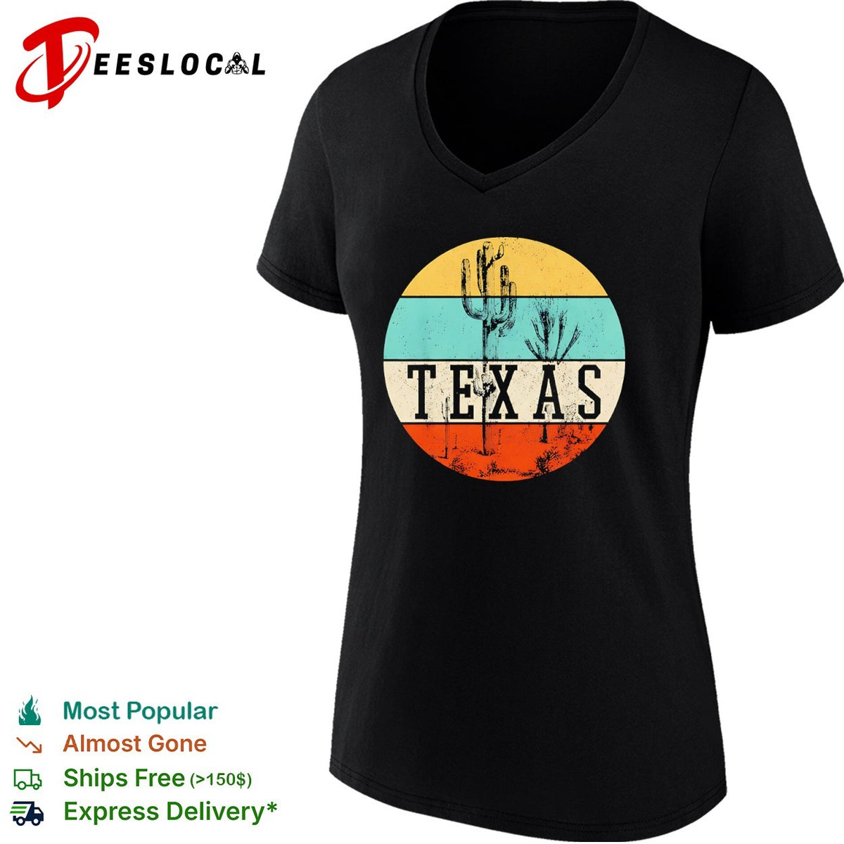 Texas Cactus Desert Sunset Landscape Nature Southwestern shirt