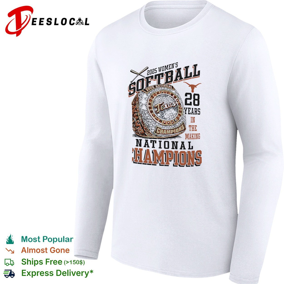 Texas Longhorns 2025 Softball National Champions 28 Years in the Making shirt