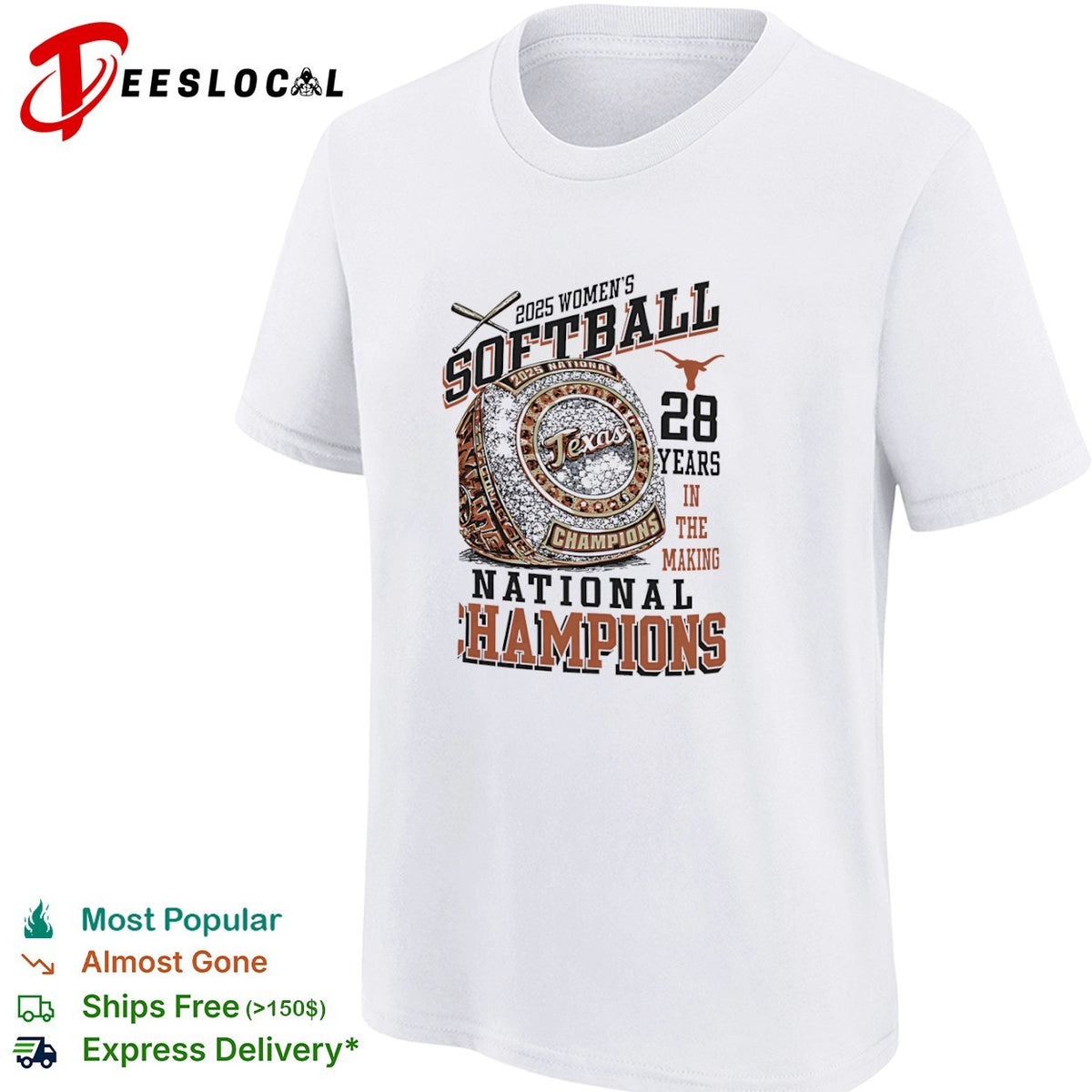 Texas Longhorns 2025 Softball National Champions 28 Years in the Making shirt