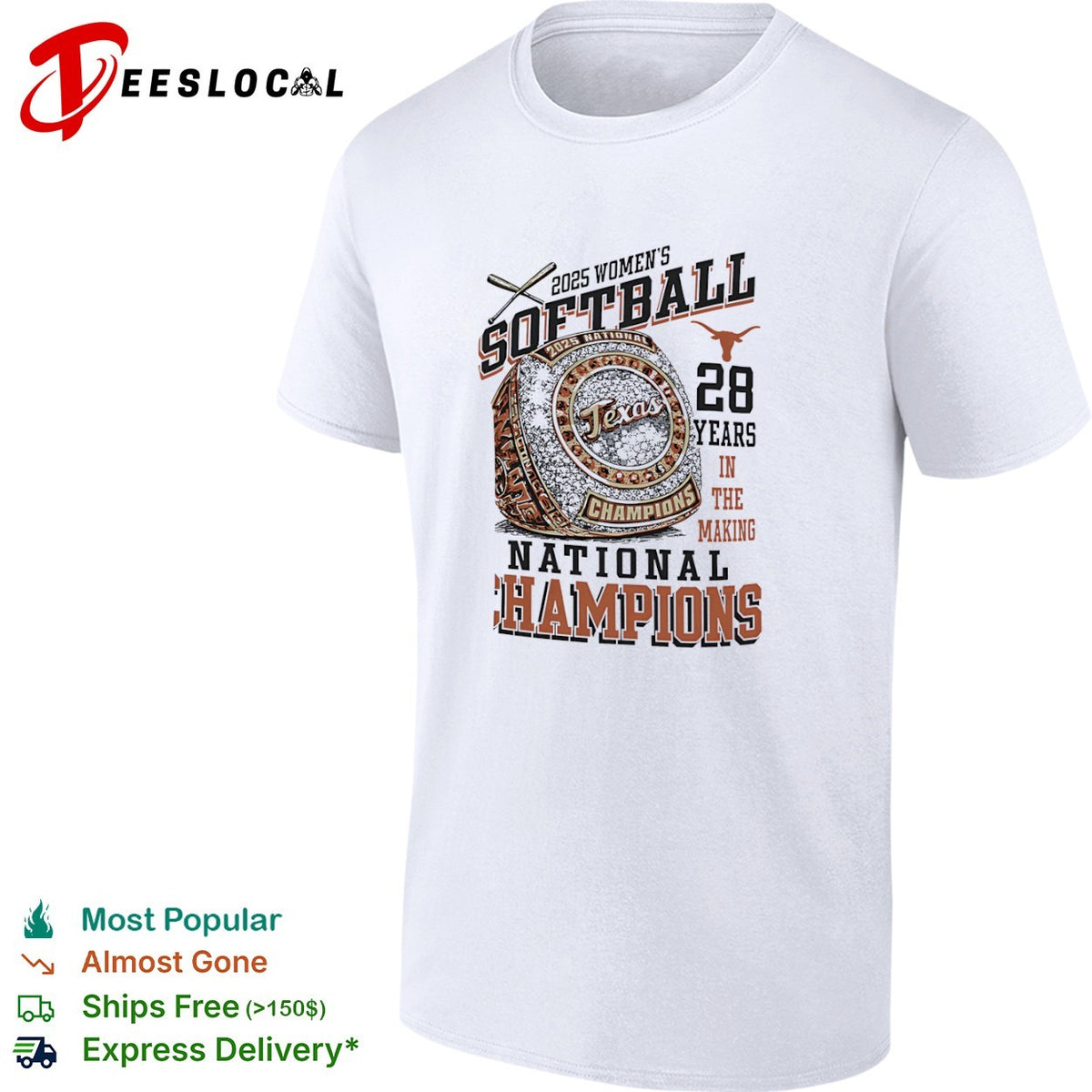 Texas Longhorns 2025 Softball National Champions 28 Years in the Making shirt