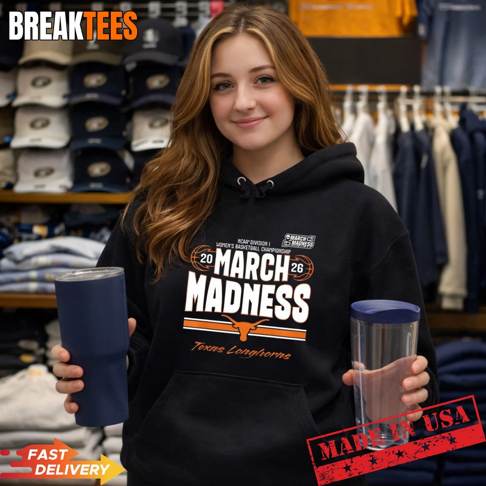 Texas Longhorns 2026 March Madness Women’s Basketball T-Shirt