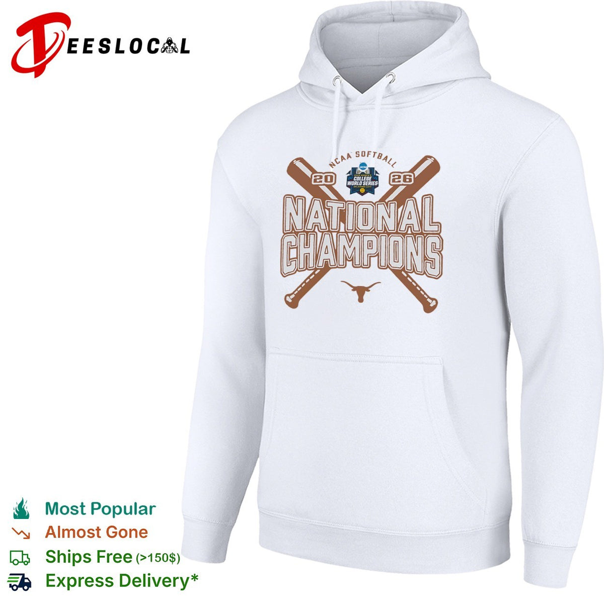 Texas Longhorns 2026 NCAA Softball National Champions 2026 College World Series shirt