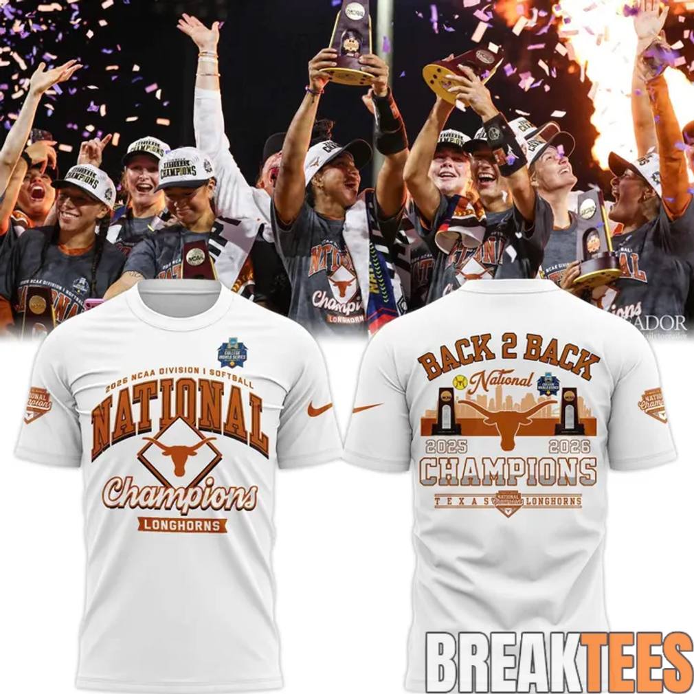 Texas Longhorns 2026 NCAA Softball National Champions Locker Room Shirt