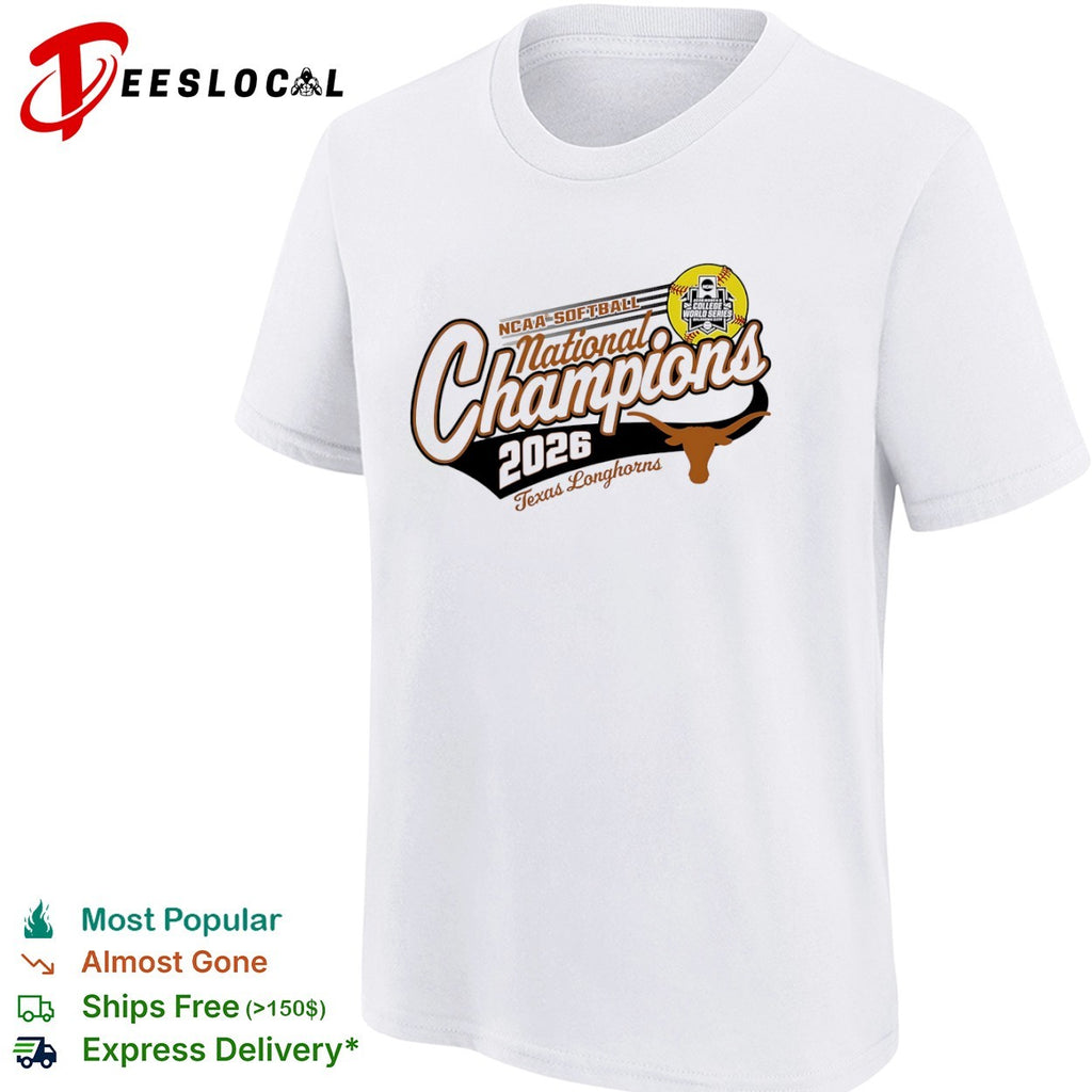 Texas Longhorns 2026 NCAA Softball National Champions Oklahoma City shirt