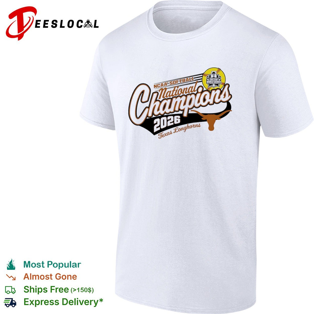 Texas Longhorns 2026 NCAA Softball National Champions Oklahoma City shirt