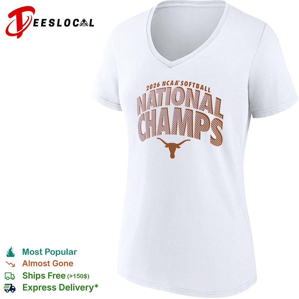 Texas Longhorns 2026 NCAA Softball National Champs Longhorn Logo shirt