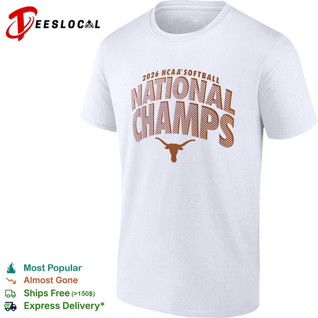 Texas Longhorns 2026 NCAA Softball National Champs Longhorn Logo shirt