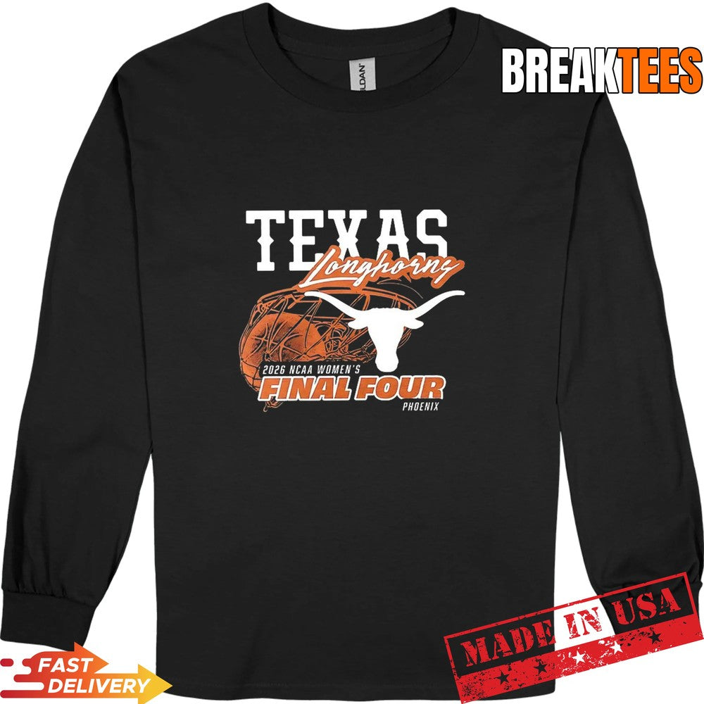 Texas Longhorns 2026 NCAA Women’s Final Four T-Shirt