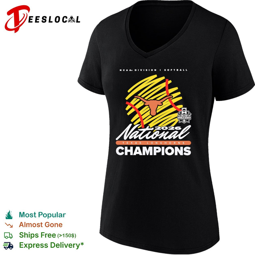 Texas Longhorns 2026 National Champions NCAA Division I Softball Women’s Series shirt