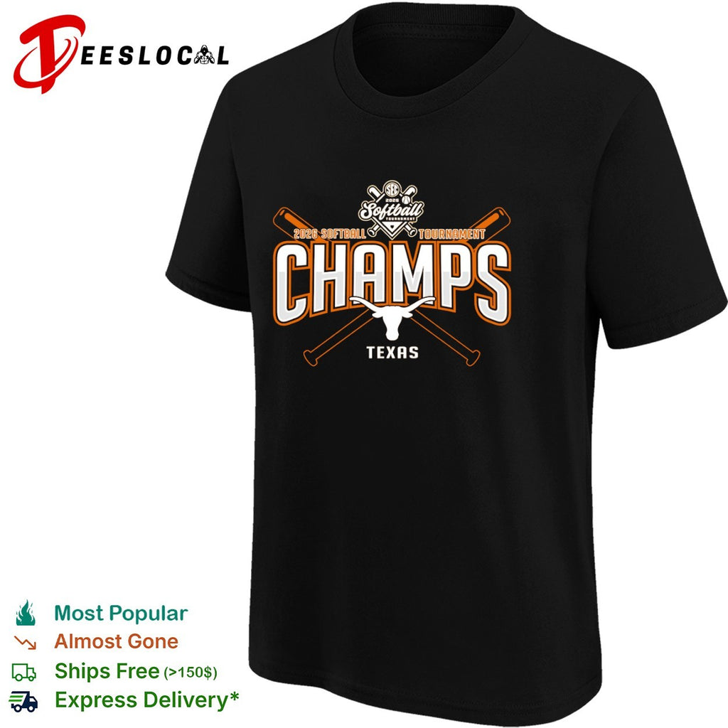 Texas Longhorns 2026 SEC Softball Tournament Champs Texas softball tournament shirt