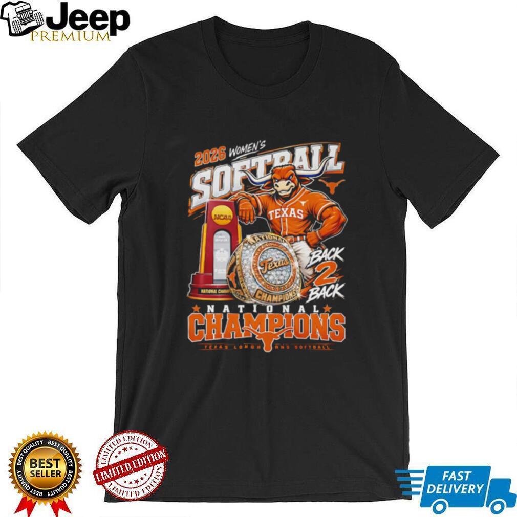 Texas Longhorns 2026 Women’s Softball National Champions mascot shirt