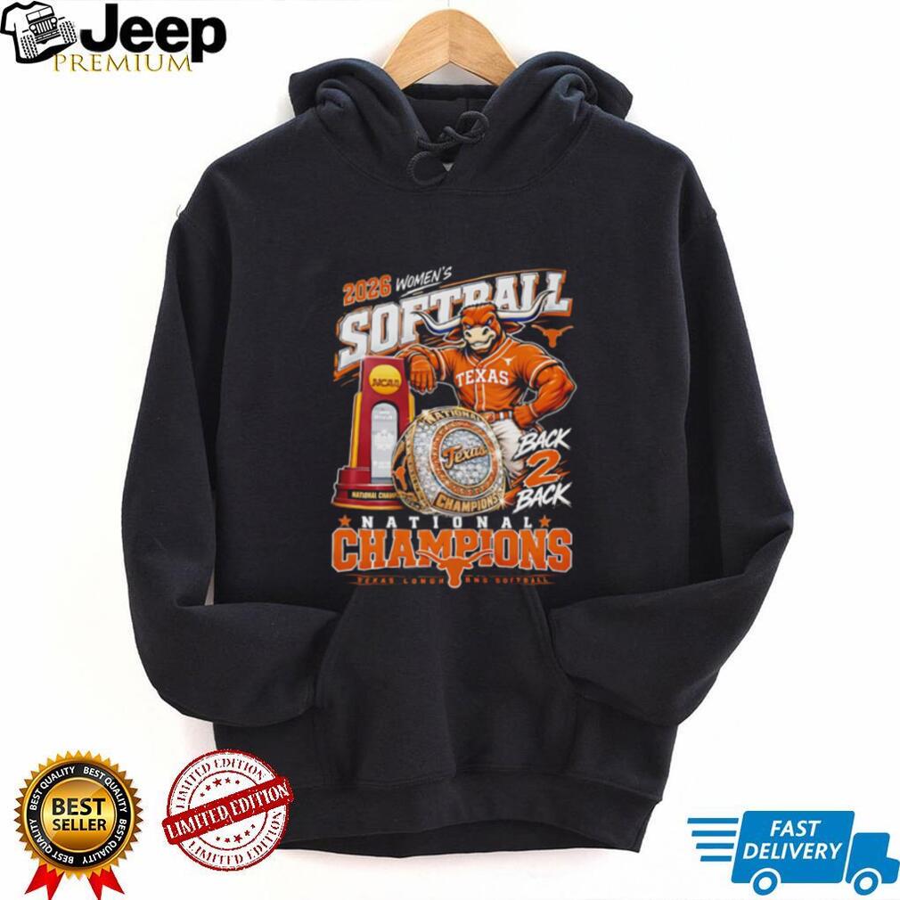 Texas Longhorns 2026 Women’s Softball National Champions mascot shirt