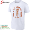 Texas Longhorns 26 Deep in the Heart of Texas baseball shirt