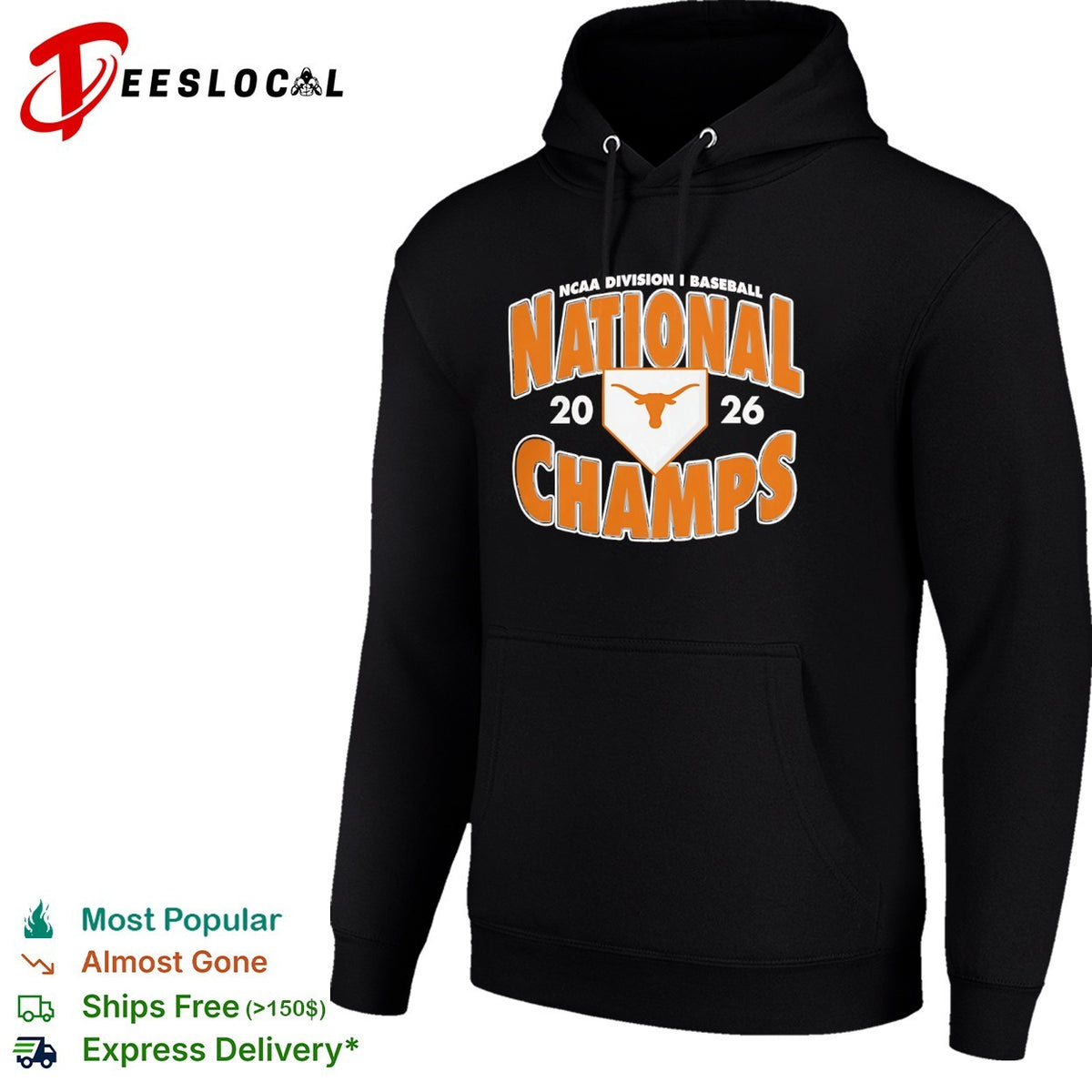 Texas Longhorns NCAA Division I Baseball National Champs 2026 shirt