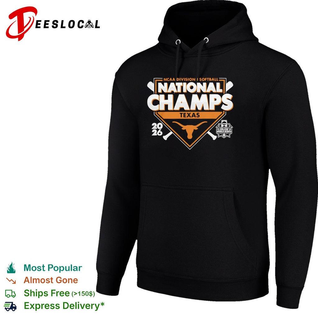 Texas Longhorns NCAA Division I Softball National Champs 2026 Women College World Series shirt